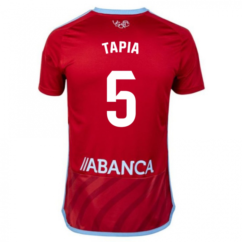 Børn Renato Tapia #5 Rød Udebane Spillertrøjer 2023/24 Trøje T-Shirt
