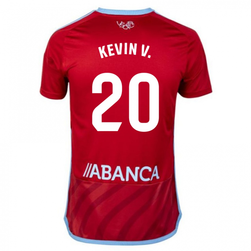 Børn Kevin Vázquez #20 Rød Udebane Spillertrøjer 2023/24 Trøje T-Shirt