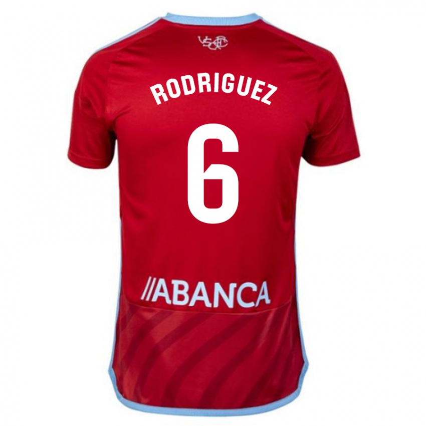 Børn Damián Rodríguez #6 Rød Udebane Spillertrøjer 2023/24 Trøje T-Shirt