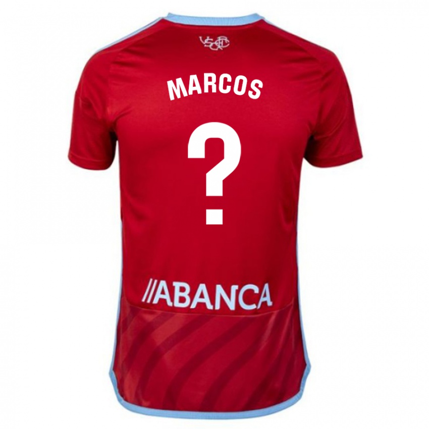 Børn Óscar Marcos #0 Rød Udebane Spillertrøjer 2023/24 Trøje T-Shirt