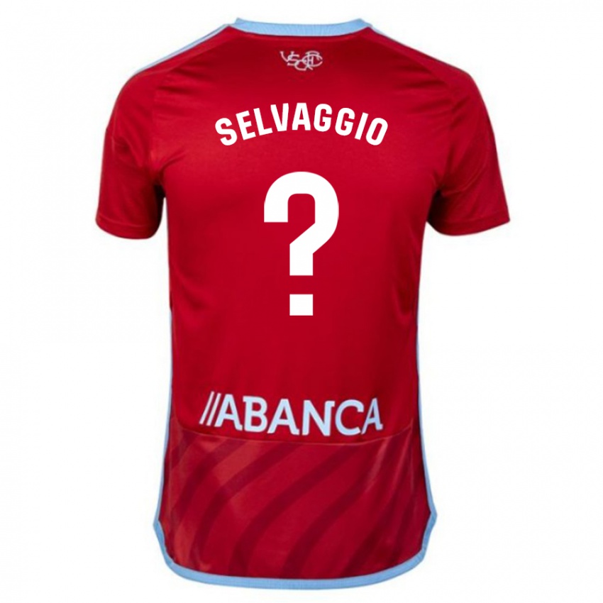 Børn Nico Selvaggio #0 Rød Udebane Spillertrøjer 2023/24 Trøje T-Shirt