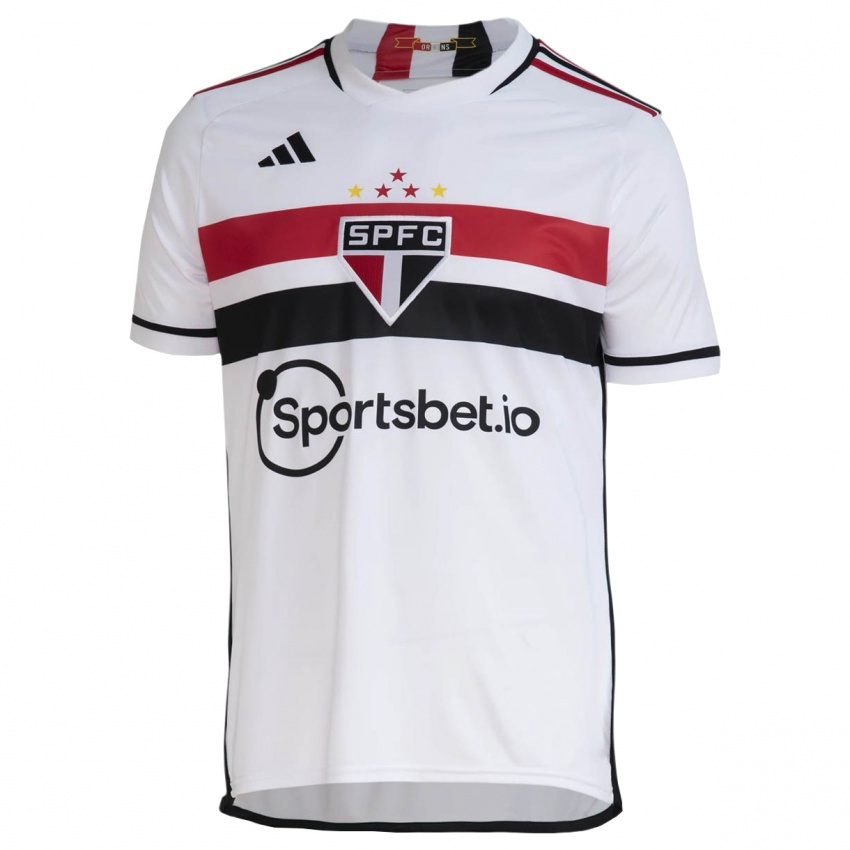 Mænd Alexandre Pato #12 Hvid Hjemmebane Spillertrøjer 2023/24 Trøje T-Shirt