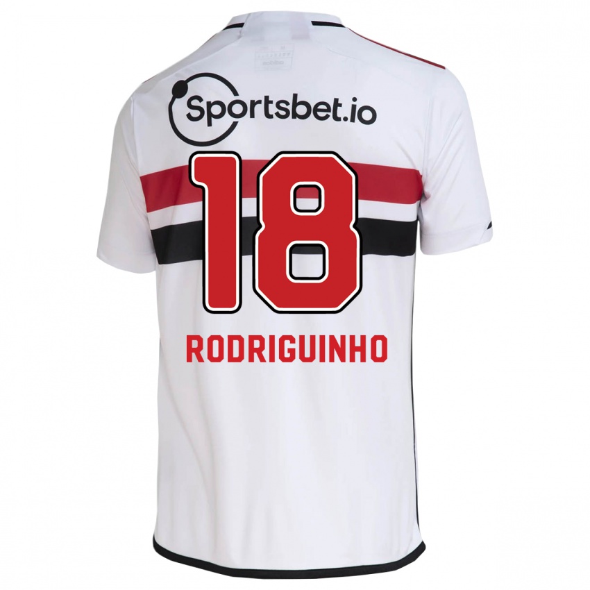 Mænd Rodriguinho #18 Hvid Hjemmebane Spillertrøjer 2023/24 Trøje T-Shirt