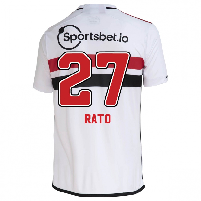 Mænd Wellington Rato #27 Hvid Hjemmebane Spillertrøjer 2023/24 Trøje T-Shirt