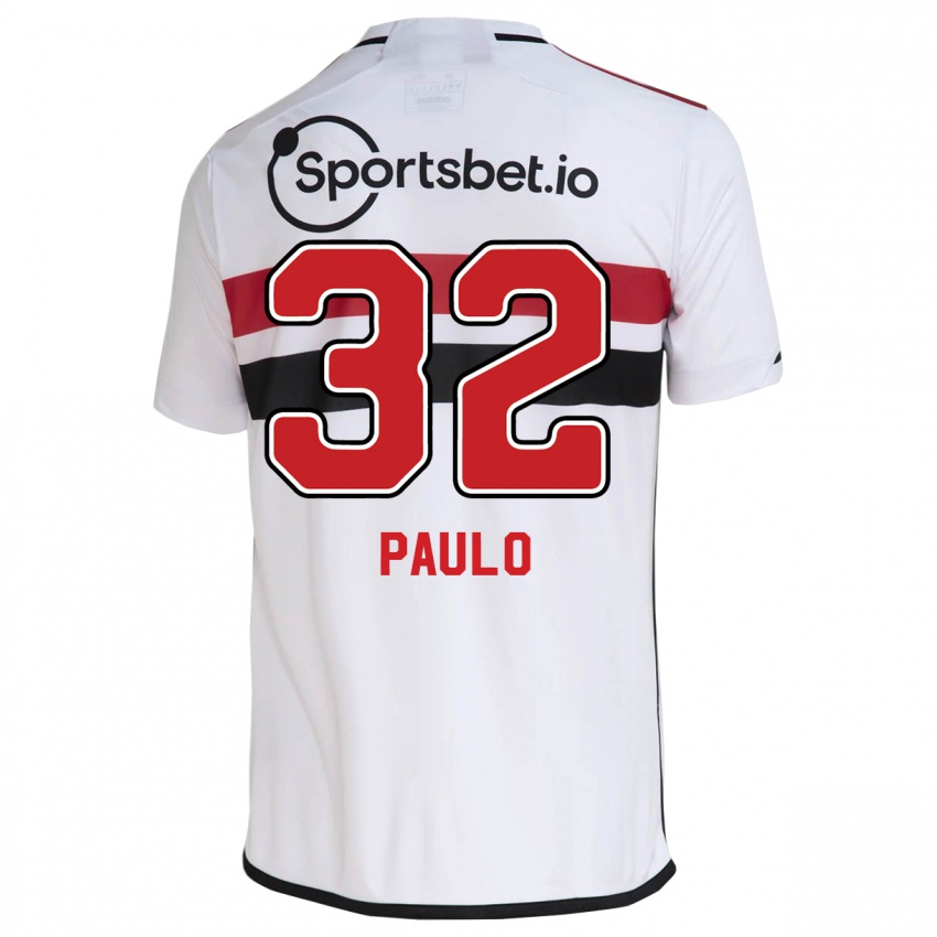 Mænd Marcos Paulo #32 Hvid Hjemmebane Spillertrøjer 2023/24 Trøje T-Shirt