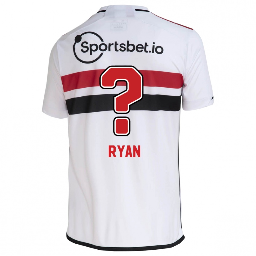 Mænd Ryan #0 Hvid Hjemmebane Spillertrøjer 2023/24 Trøje T-Shirt