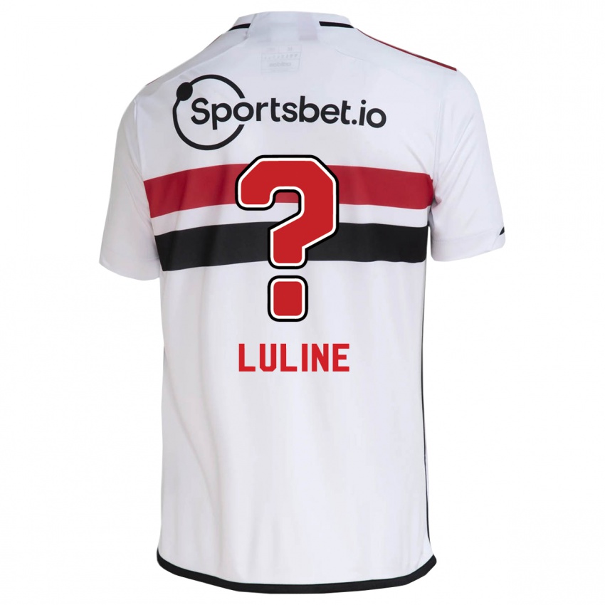 Mænd Jonathan Luline #0 Hvid Hjemmebane Spillertrøjer 2023/24 Trøje T-Shirt