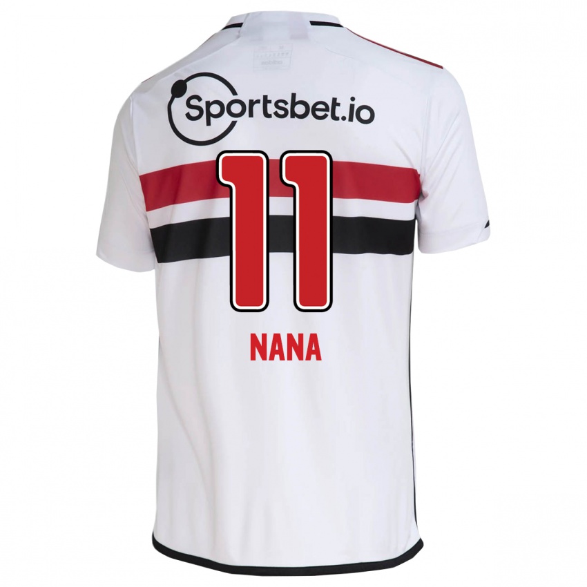 Mænd Nana #11 Hvid Hjemmebane Spillertrøjer 2023/24 Trøje T-Shirt