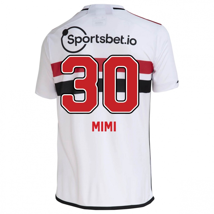 Mænd Mimi #30 Hvid Hjemmebane Spillertrøjer 2023/24 Trøje T-Shirt