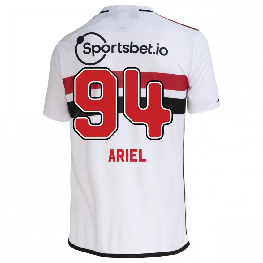 Mænd Ariel #94 Hvid Hjemmebane Spillertrøjer 2023/24 Trøje T-Shirt
