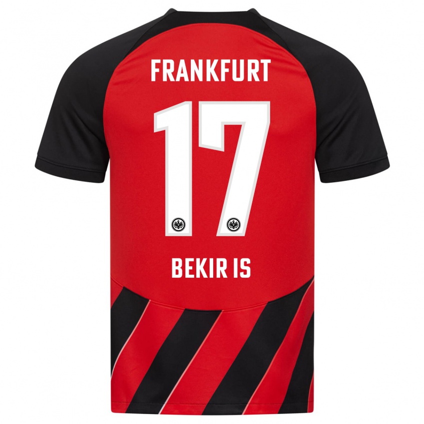 Mænd Eba Bekir Is #17 Rød Sort Hjemmebane Spillertrøjer 2023/24 Trøje T-Shirt