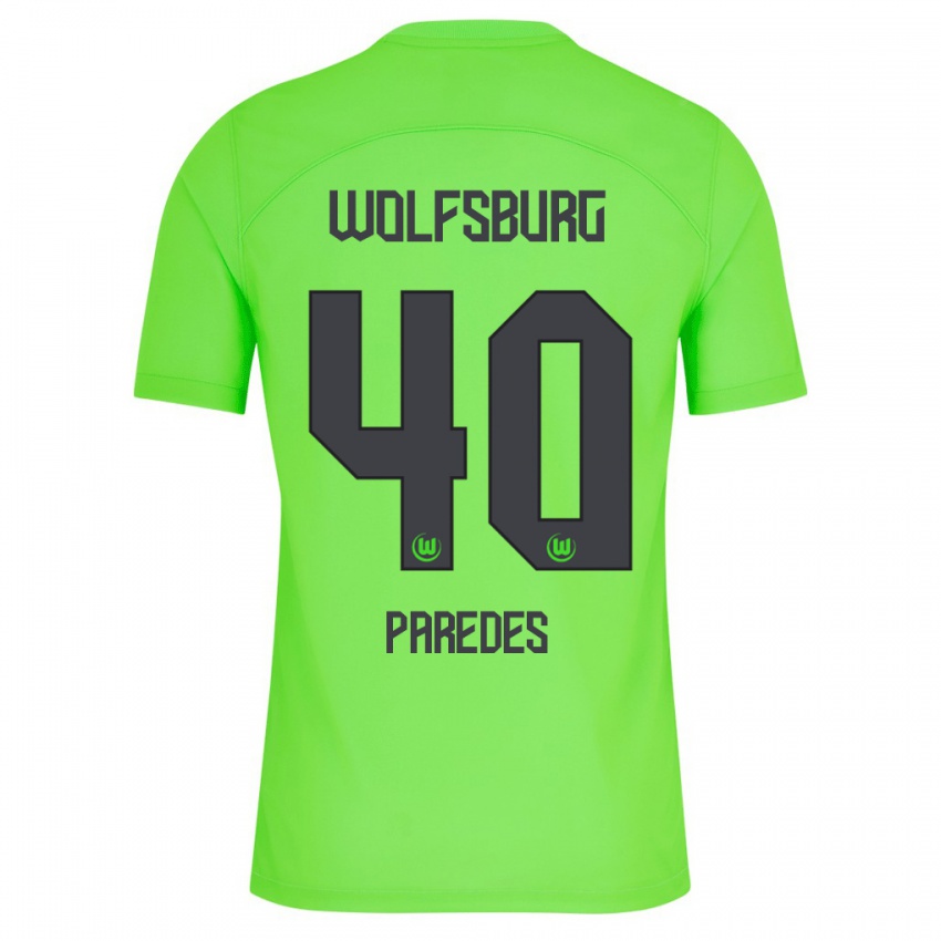 Mænd Kevin Paredes #40 Grøn Hjemmebane Spillertrøjer 2023/24 Trøje T-Shirt