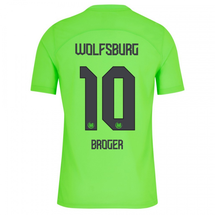 Mænd Bennit Bröger #10 Grøn Hjemmebane Spillertrøjer 2023/24 Trøje T-Shirt