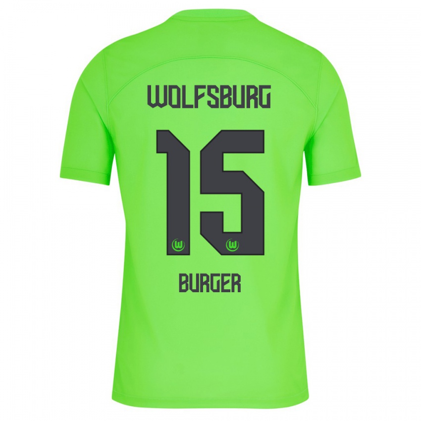 Mænd Jan Bürger #15 Grøn Hjemmebane Spillertrøjer 2023/24 Trøje T-Shirt