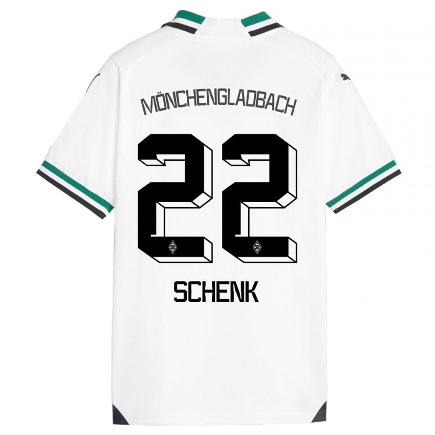 Mænd Isabel Schenk #22 Hvid Grøn Hjemmebane Spillertrøjer 2023/24 Trøje T-Shirt