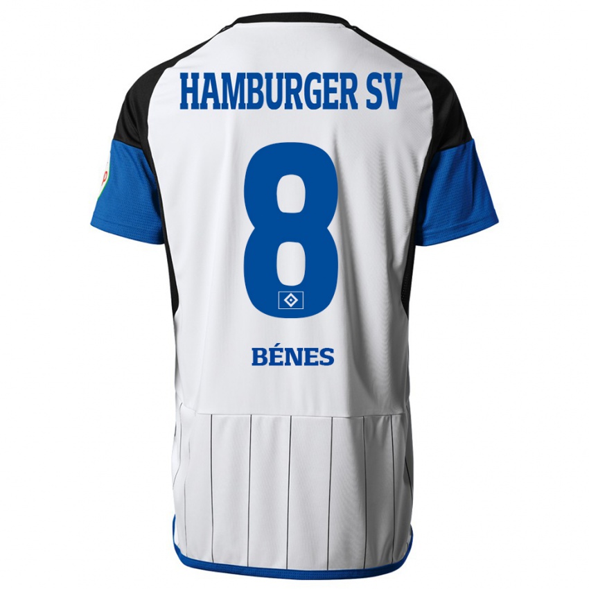Mænd Laszlo Benes #8 Hvid Hjemmebane Spillertrøjer 2023/24 Trøje T-Shirt