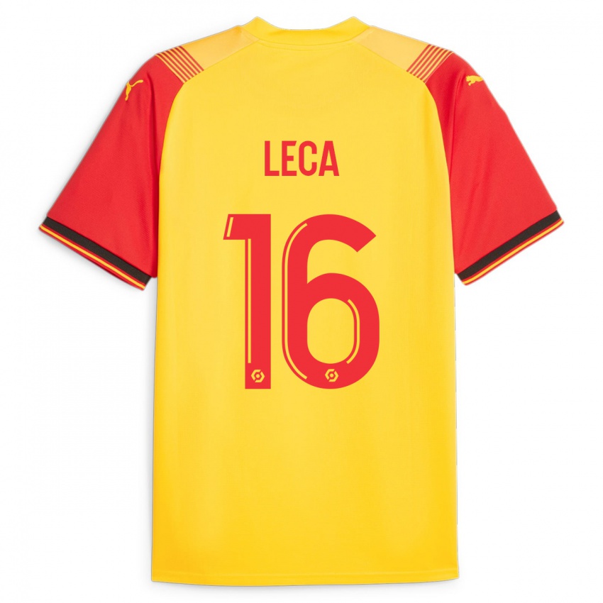Mænd Jean-Louis Leca #16 Gul Hjemmebane Spillertrøjer 2023/24 Trøje T-Shirt