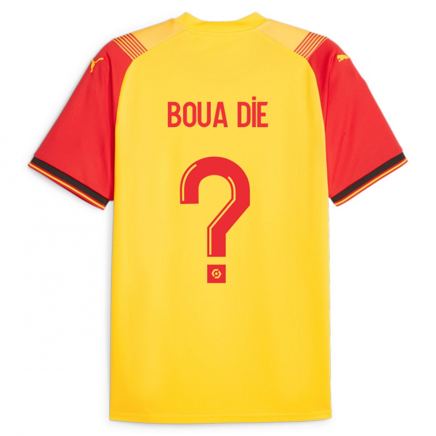 Mænd Hervé Boua Dié #0 Gul Hjemmebane Spillertrøjer 2023/24 Trøje T-Shirt