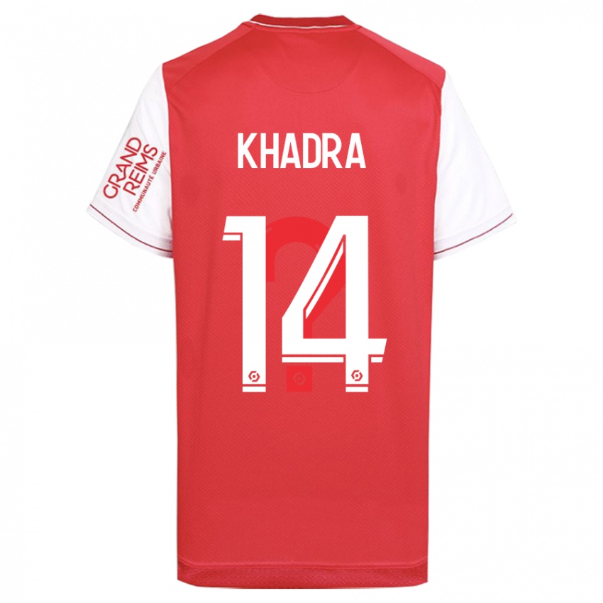 Mænd Reda Khadra #14 Rød Hjemmebane Spillertrøjer 2023/24 Trøje T-Shirt