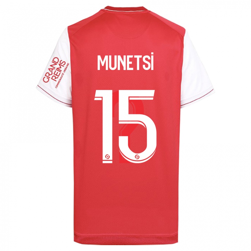 Mænd Marshall Munetsi #15 Rød Hjemmebane Spillertrøjer 2023/24 Trøje T-Shirt