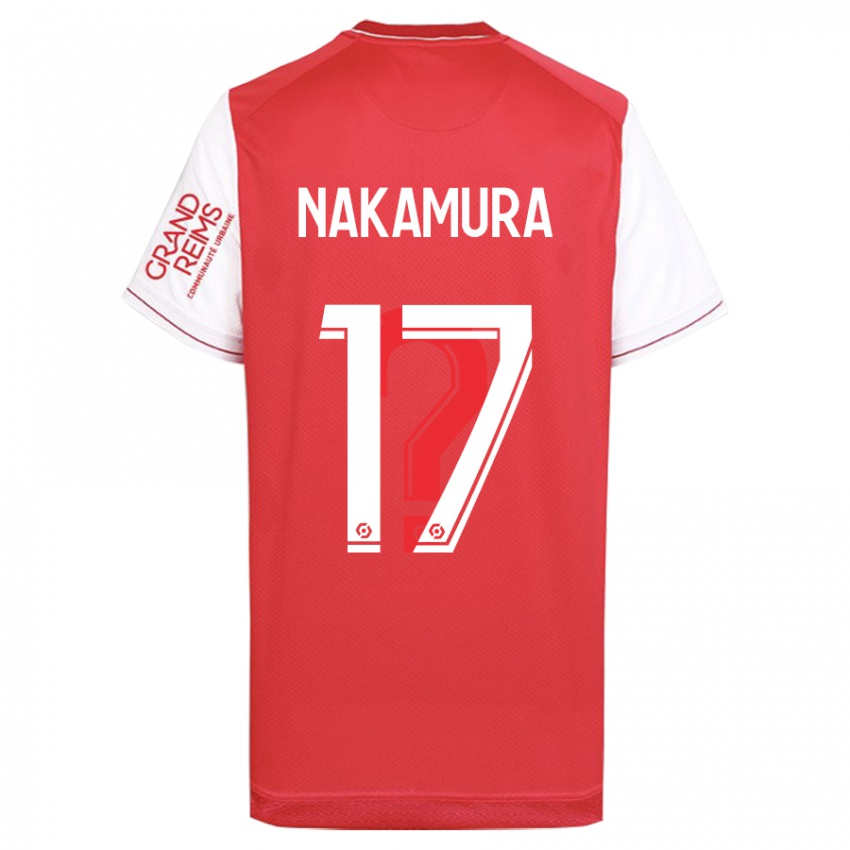 Mænd Keito Nakamura #17 Rød Hjemmebane Spillertrøjer 2023/24 Trøje T-Shirt