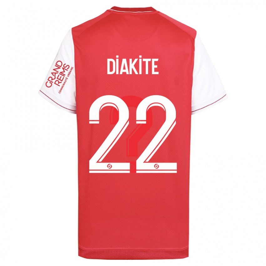 Mænd Oumar Diakité #22 Rød Hjemmebane Spillertrøjer 2023/24 Trøje T-Shirt