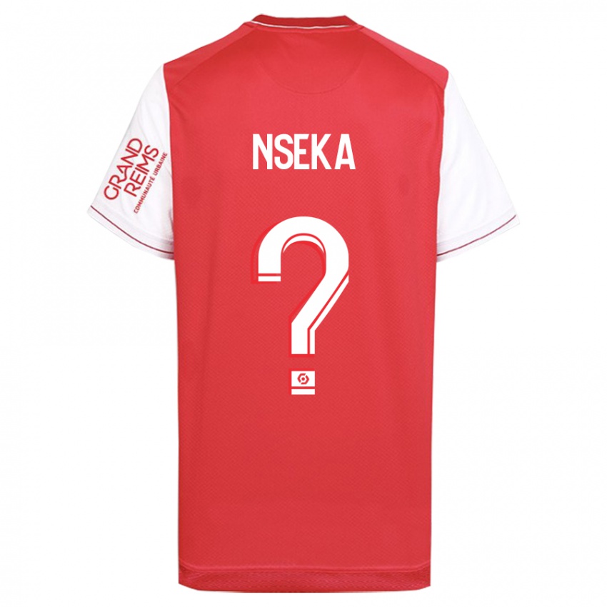 Mænd Nelson Nseka #0 Rød Hjemmebane Spillertrøjer 2023/24 Trøje T-Shirt