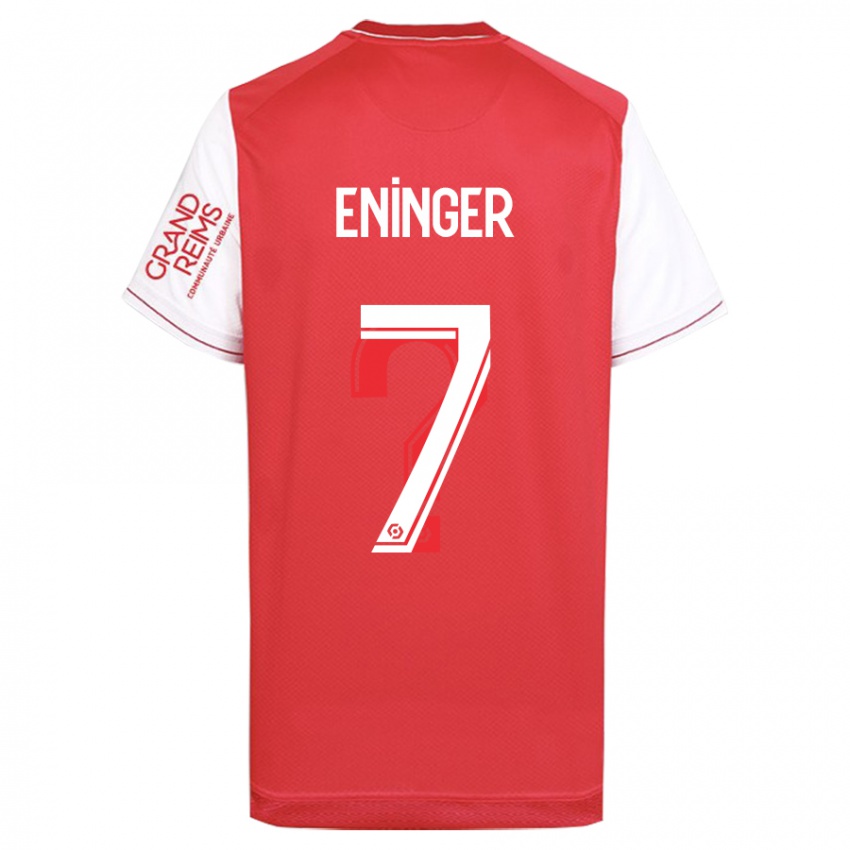 Mænd Thelma Eninger #7 Rød Hjemmebane Spillertrøjer 2023/24 Trøje T-Shirt
