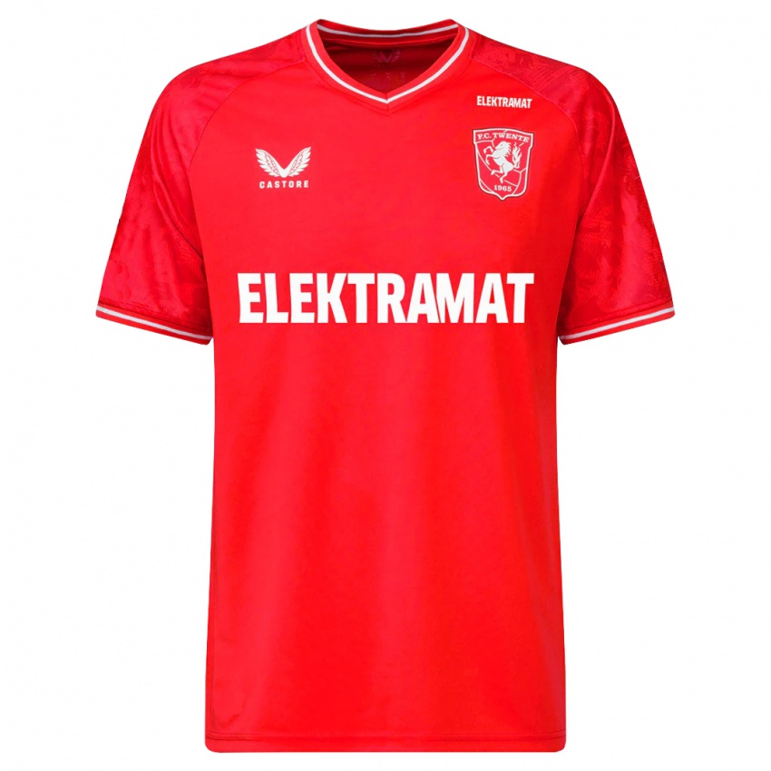Mænd Issam El Maach #16 Rød Hjemmebane Spillertrøjer 2023/24 Trøje T-Shirt