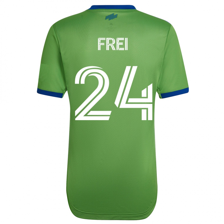 Mænd Stefan Frei #24 Grøn Hjemmebane Spillertrøjer 2023/24 Trøje T-Shirt