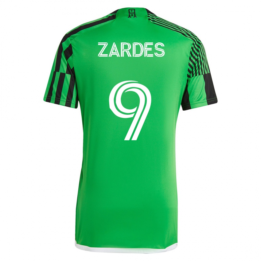 Mænd Gyasi Zardes #9 Grøn Sort Hjemmebane Spillertrøjer 2023/24 Trøje T-Shirt
