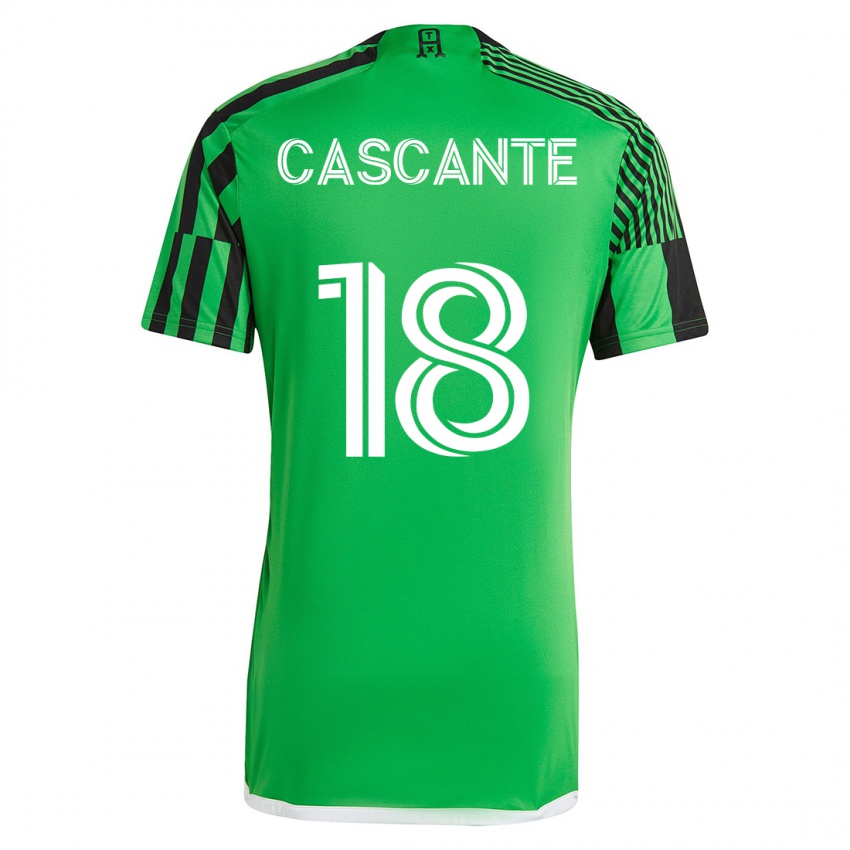 Mænd Julio Cascante #18 Grøn Sort Hjemmebane Spillertrøjer 2023/24 Trøje T-Shirt