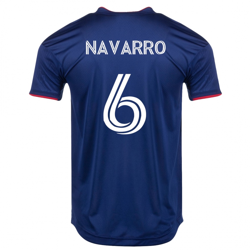 Mænd Miguel Navarro #6 Flåde Hjemmebane Spillertrøjer 2023/24 Trøje T-Shirt