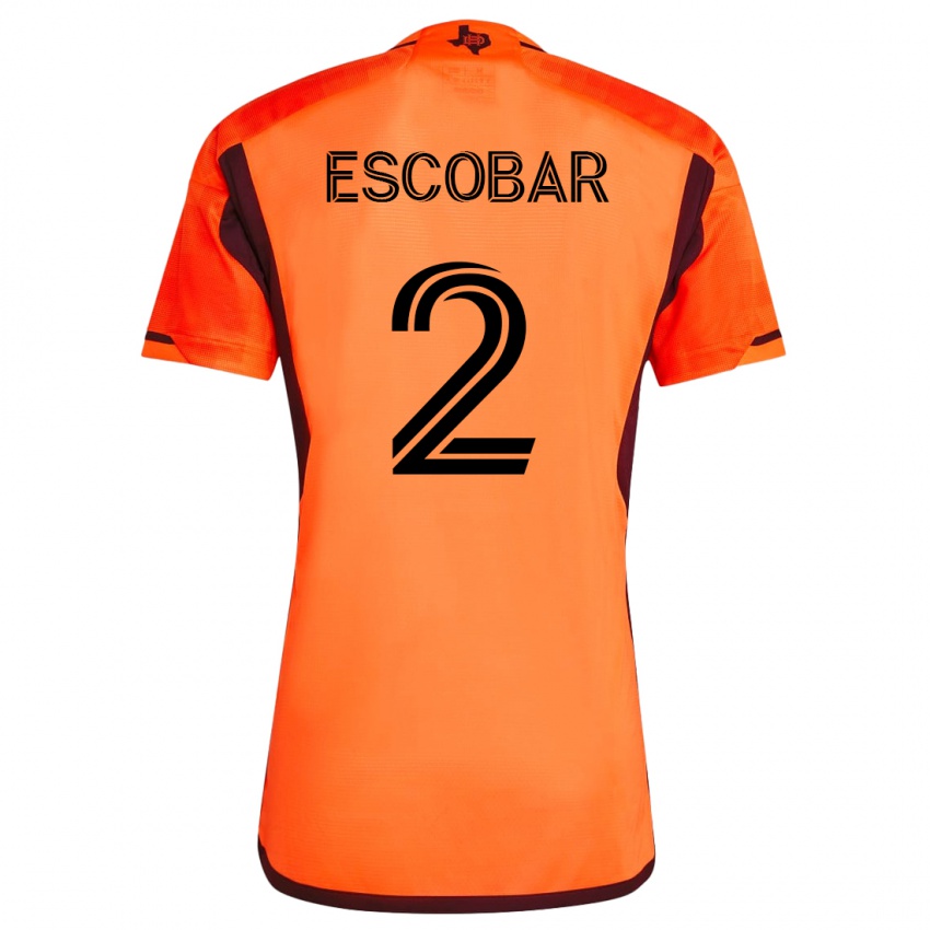 Mænd Franco Escobar #2 Appelsin Hjemmebane Spillertrøjer 2023/24 Trøje T-Shirt