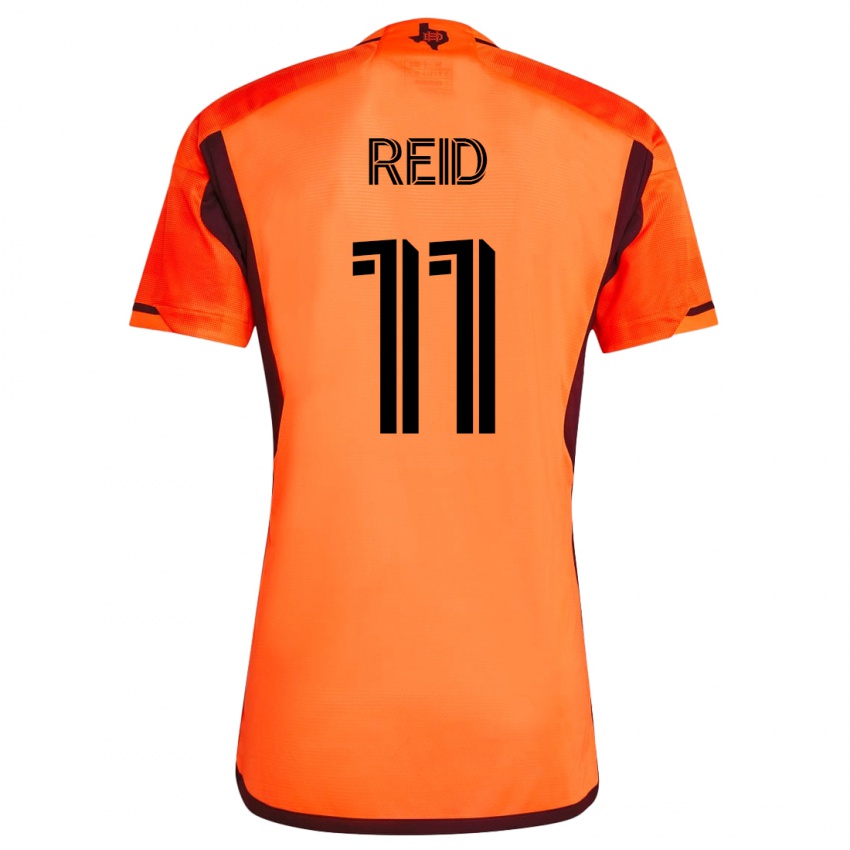 Mænd Isaiah Reid #11 Appelsin Hjemmebane Spillertrøjer 2023/24 Trøje T-Shirt