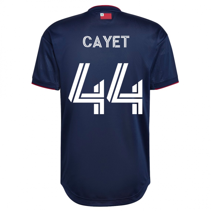 Mænd Pierre Cayet #44 Flåde Hjemmebane Spillertrøjer 2023/24 Trøje T-Shirt