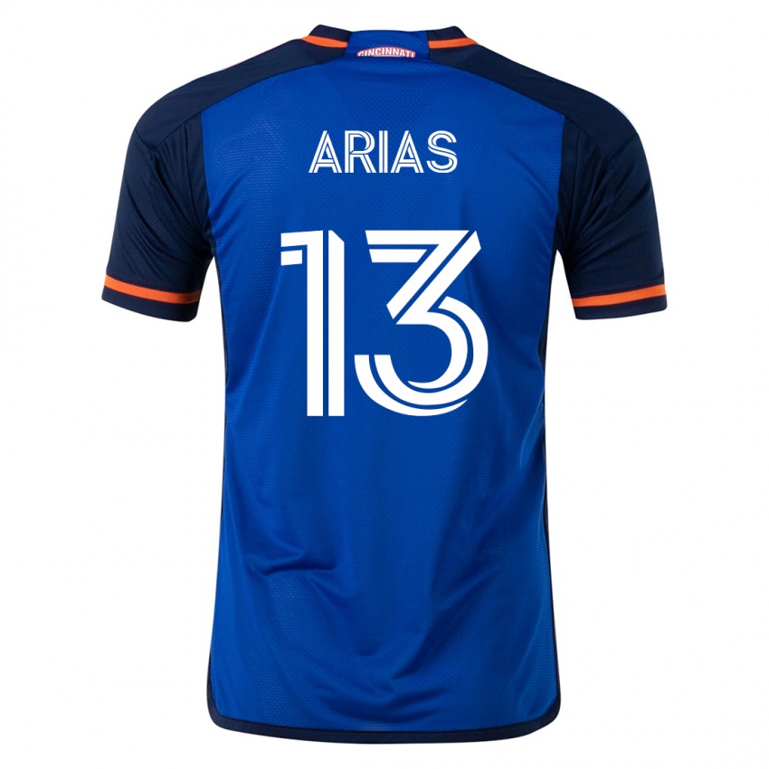 Mænd Santiago Arias #13 Blå Hjemmebane Spillertrøjer 2023/24 Trøje T-Shirt