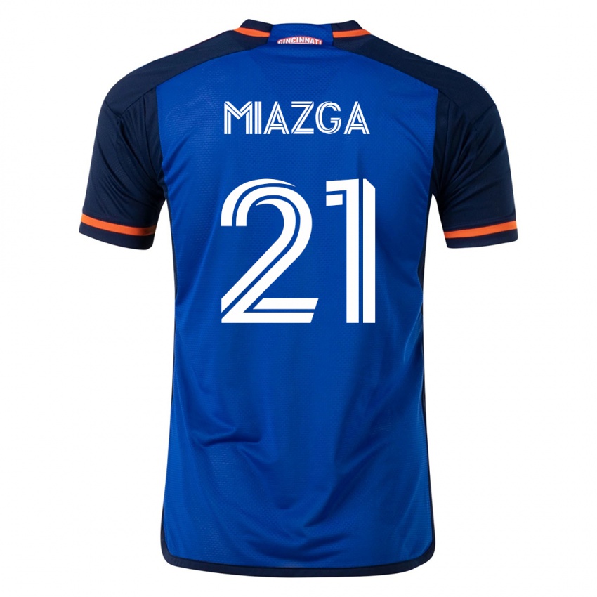 Mænd Matt Miazga #21 Blå Hjemmebane Spillertrøjer 2023/24 Trøje T-Shirt