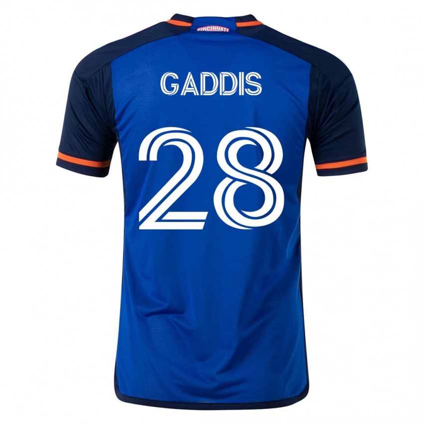 Mænd Raymon Gaddis #28 Blå Hjemmebane Spillertrøjer 2023/24 Trøje T-Shirt