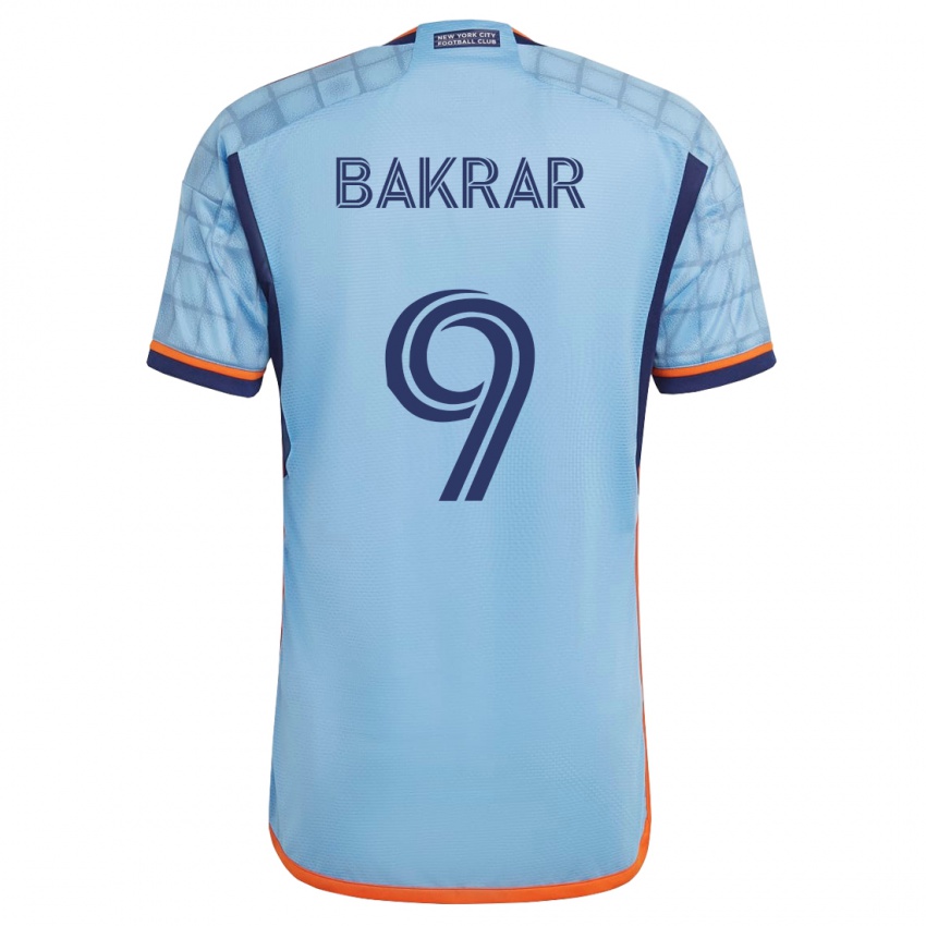 Mænd Monsef Bakrar #9 Blå Hjemmebane Spillertrøjer 2023/24 Trøje T-Shirt