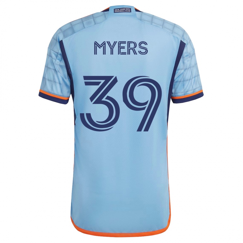 Mænd Md Myers #39 Blå Hjemmebane Spillertrøjer 2023/24 Trøje T-Shirt