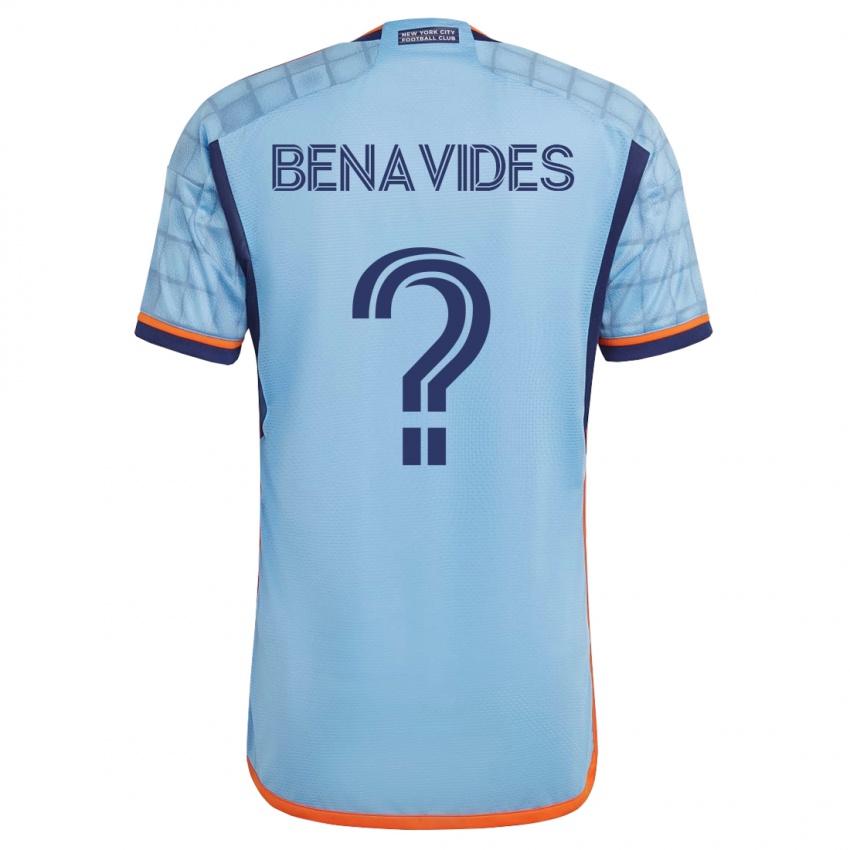 Mænd Matthew Benavides #0 Blå Hjemmebane Spillertrøjer 2023/24 Trøje T-Shirt