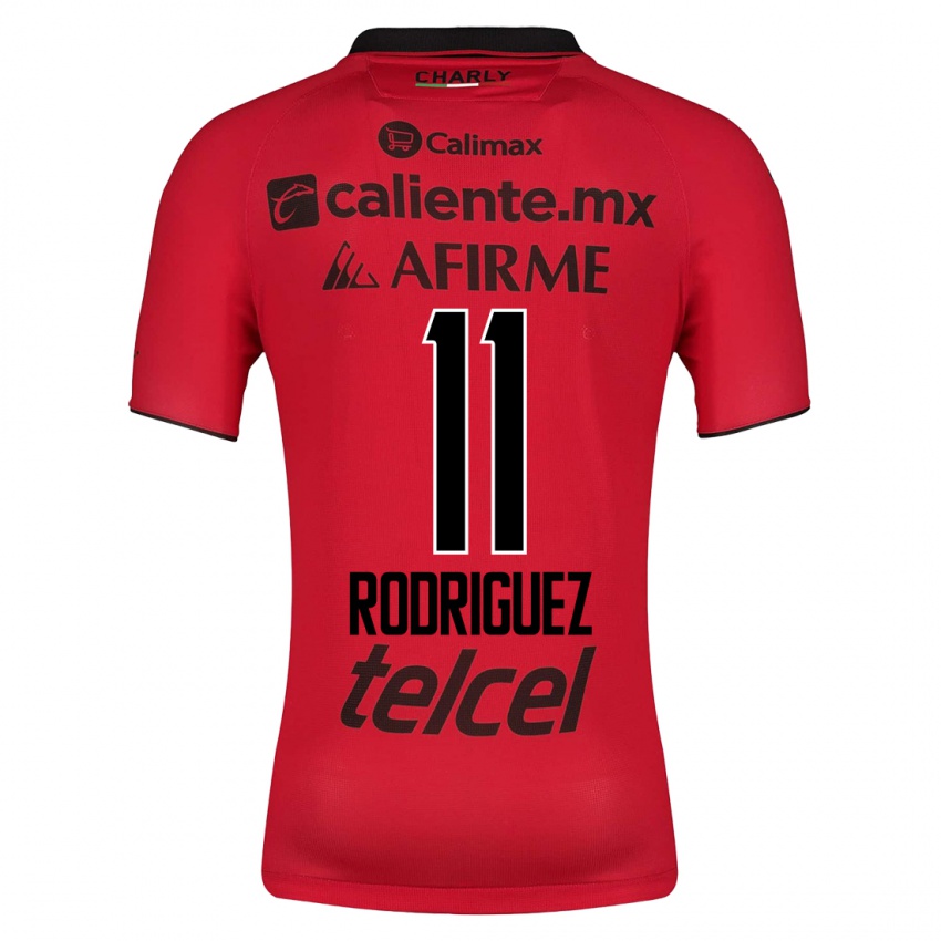 Mænd Lucas Rodriguez #11 Rød Hjemmebane Spillertrøjer 2023/24 Trøje T-Shirt