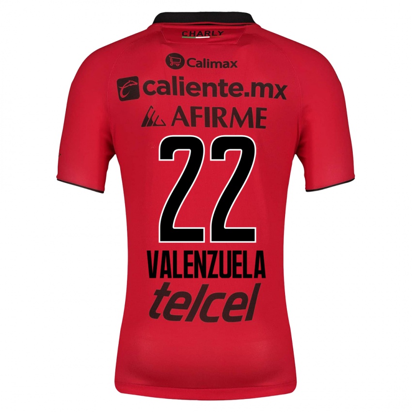 Mænd Carlos Valenzuela #22 Rød Hjemmebane Spillertrøjer 2023/24 Trøje T-Shirt