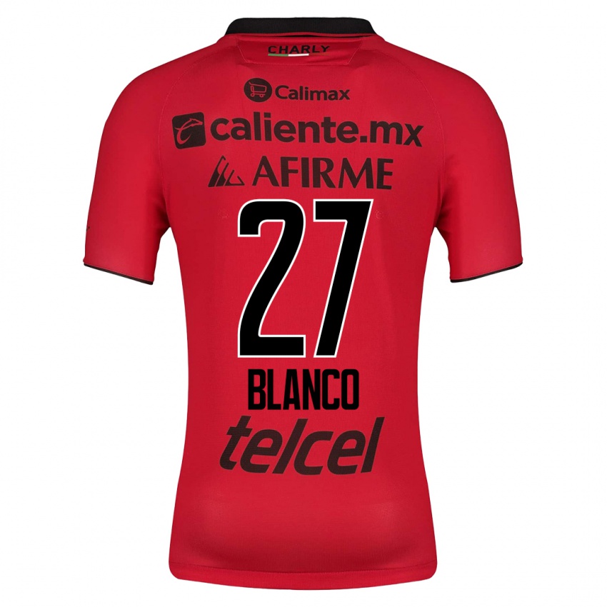 Mænd Domingo Blanco #27 Rød Hjemmebane Spillertrøjer 2023/24 Trøje T-Shirt