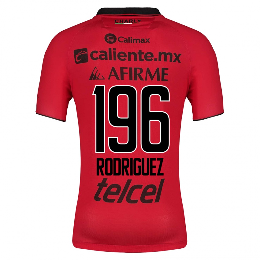 Mænd Prince Rodríguez #196 Rød Hjemmebane Spillertrøjer 2023/24 Trøje T-Shirt