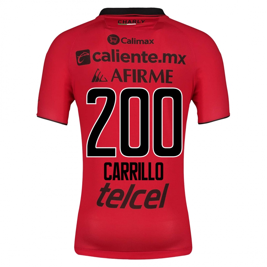 Mænd Manuel Carrillo #200 Rød Hjemmebane Spillertrøjer 2023/24 Trøje T-Shirt