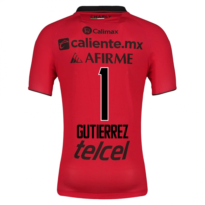 Mænd Alejandra Gutierrez #1 Rød Hjemmebane Spillertrøjer 2023/24 Trøje T-Shirt