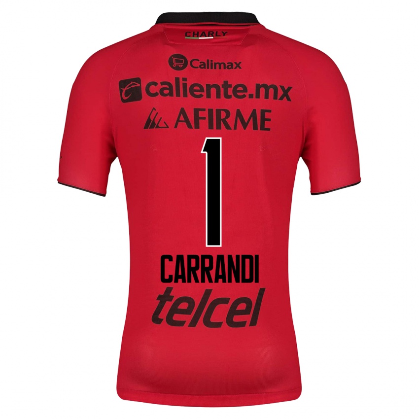 Mænd Daniela Carrandi #1 Rød Hjemmebane Spillertrøjer 2023/24 Trøje T-Shirt