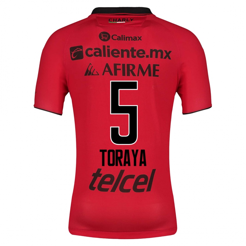 Mænd Yadira Toraya #5 Rød Hjemmebane Spillertrøjer 2023/24 Trøje T-Shirt